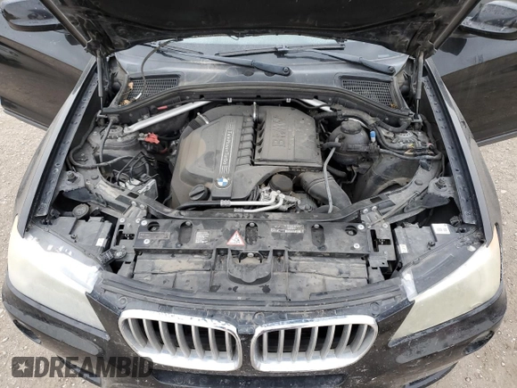 2011 BMW X3 35i with VIN 5UXWX7C57BL731336, listed as a Copart auction lot 44536085 with 117,638 mi miles and Clean Title. Bid and sale history available at DreamBid. Image 12.