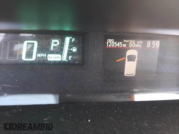 2012 Toyota Prius One z VIN JTDKDTB35C1011452, wystawiony jako Copart lot #57456855 z przebiegiem 120 545 mil mil oraz Szkoda całkowita • Salvage title. Historia ofert i sprzedaży dostępna na DreamBid. Obrazek 9.