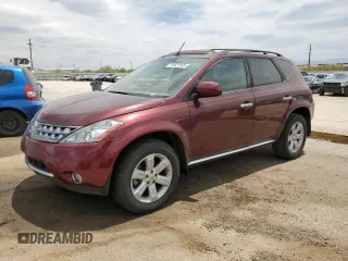 2007 Nissan Murano S z VIN JN8AZ08T67W507215, wystawiony jako Copart lot #56921305 z przebiegiem 101 726 mil mil oraz Czysty tytuł • Clean title. Historia ofert i sprzedaży dostępna na DreamBid. Obrazek 1.