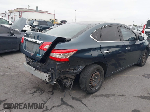 2014 Nissan Sentra S with VIN 3N1AB7AP6EY268974, listed as a IAAI auction lot 42159041 with 130,588 mi miles and . Bid and sale history available at DreamBid. Image 4.