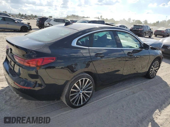 2023 BMW 2 Series 228i with VIN WBA53AK09P7M26932, listed as a Copart auction lot 78149334 with 21,362 mi miles and Salvage Title. Bid and sale history available at carsss.com. Image 3.