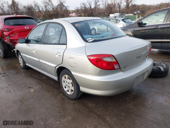 2001 Kia Rio with VIN KNADC123716042067, listed as a IAAI auction lot 41449479 with 113,108 mi miles. Bid and sale history available at carsss.com. Image 3.
