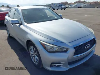 2017 Infiniti Q50 2.0t with VIN JN1CV7AP3HM642206, listed as a IAAI auction lot 41437630 with 122,612 mi miles. Bid and sale history available at carsss.com. Image 1.