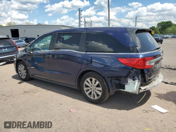 2019 Honda Odyssey LX with VIN 5FNRL6H28KB027071, listed as a Copart auction lot 54882995 with 87,988 mi miles and Salvage Title. Bid and sale history available at DreamBid. Image 2.