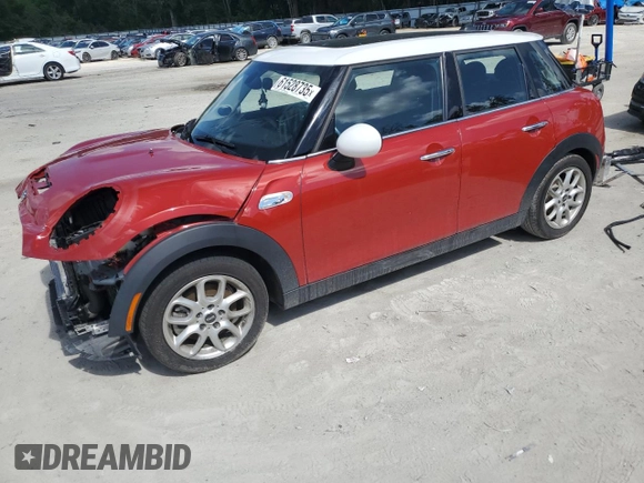 2016 MINI Hardtop 4 Door S with VIN WMWXU3C55G2D29139, listed as a Copart auction lot 61528735 with 36,700 mi miles and Salvage title. Bid and sale history available at DreamBid. Image 1.