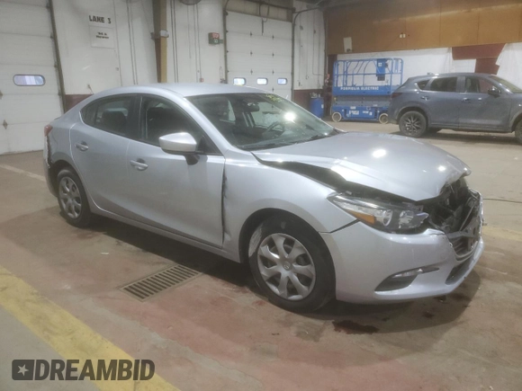 2017 Mazda 3 Sport with VIN 3MZBN1U79HM142232, listed as a Copart auction lot 50261985 with 129,469 mi miles and Salvage Title. Bid and sale history available at DreamBid. Image 4.