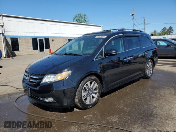 2014 Honda Odyssey Touring with VIN 5FNRL5H99EB088859, listed as a Copart auction lot 54828555 with 147,147 mi miles and Salvage Title. Bid and sale history available at DreamBid. Image 1.