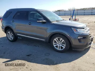2018 Ford Explorer XLT with VIN 1FM5K8D89JGC38609, listed as a Copart auction lot 50925055 with 56,794 mi miles and Salvage Title. Bid and sale history available at DreamBid. Image 4.