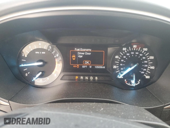 2013 Ford Fusion SE with VIN 3FA6P0HR3DR310633, listed as a Copart auction lot 52946725 with 105,056 mi miles and Salvage title. Bid and sale history available at DreamBid. Image 9.