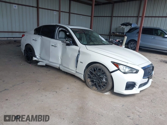 2017 Infiniti Q50 3.0t Premium with VIN JN1EV7AR8HM839303, listed as a IAAI auction lot 41783123 with 53,547 mi miles. Bid and sale history available at carsss.com. Image 1.