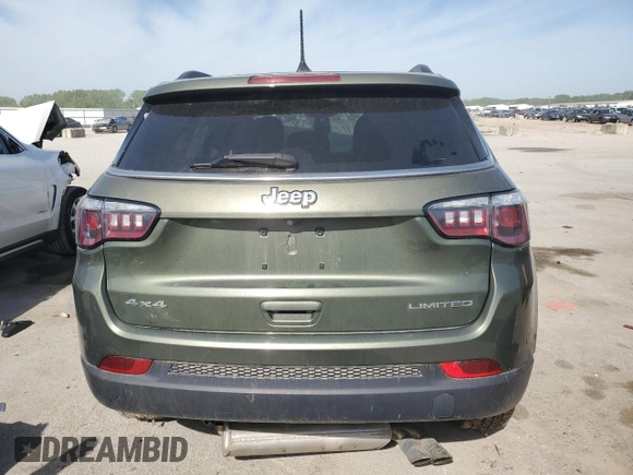 2020 Jeep Compass Limited with VIN 3C4NJDCB0LT155968, listed as a Copart auction lot 55809245 with Not provided miles and Salvage title. Bid and sale history available at DreamBid. Image 6.