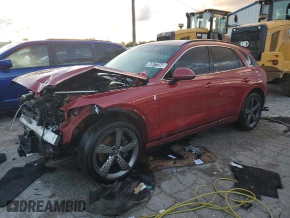 2022 Genesis GV70 Sport z VIN KMUMCDTC4NU010789, wystawiony jako Copart lot #68977264 z przebiegiem Nie podano mil oraz Czysty tytuł • Clean title. Historia ofert i sprzedaży dostępna na DreamBid. Obrazek 1.