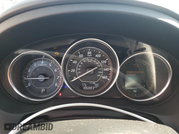 2015 Mazda 6 i Touring with VIN JM1GJ1T52F1216136, listed as a Copart auction lot 54016345 with 106,883 mi miles and Salvage Title. Bid and sale history available at carsss.com. Image 9.