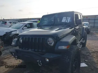 2020 Jeep Wrangler Unlimited Sport S with VIN 1C4HJXDN2LW165046, listed as a IAAI auction lot 42400876 with 92,100 mi miles and . Bid and sale history available at DreamBid. Image 17.