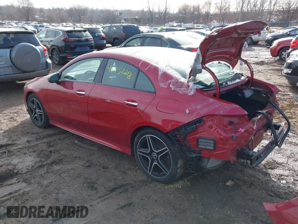 2022 Mercedes-Benz CLA 250 with VIN W1K5J4HB2NN272503, listed as a IAAI auction lot 41756218 with 45,477 mi miles and . Bid and sale history available at DreamBid. Image 3.