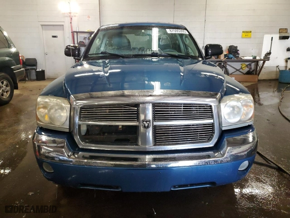 2006 Dodge Dakota Laramie with VIN 1D7HW58N46S589233, listed as a Copart auction lot 87595395 with 257,444 mi miles and Salvage Title. Bid and sale history available at carsss.com. Image 5.