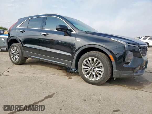 2024 Cadillac XT4 FWD Premium Luxury with VIN 1GYFZCR49RF248341, listed as a Copart auction lot 58586035 with 12,490 mi miles and Salvage title. Bid and sale history available at DreamBid. Image 4.