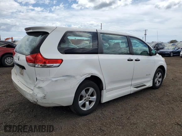2012 Toyota Sienna with VIN 5TDZK3DC2CS272641, listed as a Copart auction lot 53378905 with 115,153 mi miles and Salvage title. Bid and sale history available at DreamBid. Image 3.