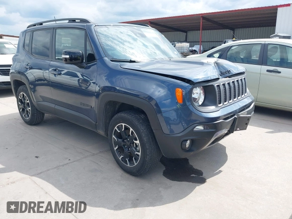 2023 Jeep Renegade Latitude with VIN ZACNJDB10PPP70488, listed as a IAAI auction lot 42224200 with 32,957 mi miles and . Bid and sale history available at carsss.com. Image 1.