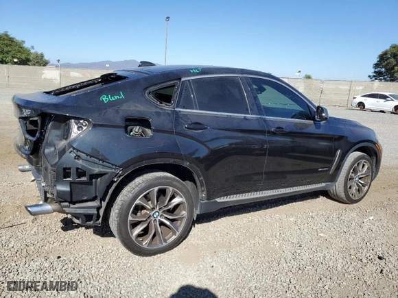 2017 BMW X6 sDrive35i with VIN 5UXKU0C51H0F99704, listed as a Copart auction lot 66714654 with 70,491 mi miles and Salvage Title. Bid and sale history available at carsss.com. Image 3.