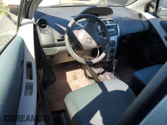 2007 Toyota Yaris with VIN JTDJT923975057611, listed as a Copart auction lot 50801955 with 106,474 mi miles and Clean Title. Bid and sale history available at carsss.com. Image 8.