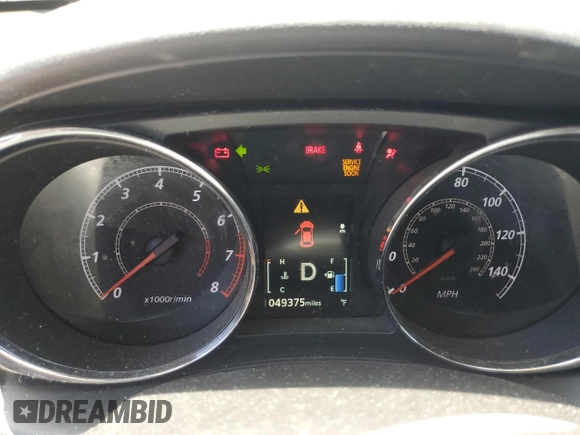 2019 Mitsubishi Outlander ES with VIN JA4AP3AU4KU034077, listed as a Copart auction lot 57586075 with 49,375 mi miles and Salvage title. Bid and sale history available at DreamBid. Image 9.