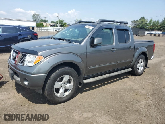 2005 Nissan Frontier LE with VIN 1N6AD07W25C449928, listed as a Copart auction lot 62142935 with 91,924 mi miles and Clean title. Bid and sale history available at DreamBid. Image 1.