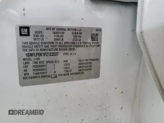 2015 Chevrolet Equinox LT z VIN 1GNFLFEK1FZ122537, wystawiony jako Copart lot #85036834 z przebiegiem 182 617 mil mil oraz Szkoda całkowita • Salvage title. Historia ofert i sprzedaży dostępna na DreamBid. Obrazek 15.