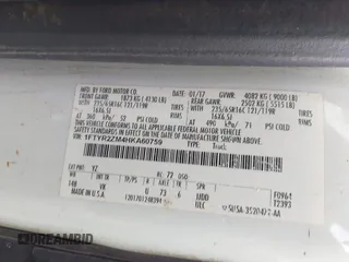 2017 Ford Transit Cargo с VIN 1FTYR2ZM4HKA60759, выставлен на аукционе IAAI как лот 42353909 с пробегом 111 882 миль миль и . История ставок и продаж доступна на DreamBid. Изображение 9.