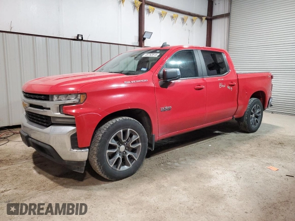2020 Chevrolet Silverado 1500 LT with VIN 3GCPWCED0LG267262, listed as a Copart auction lot 45752815 with 106,765 mi miles and Salvage Title. Bid and sale history available at carsss.com. Image 1.