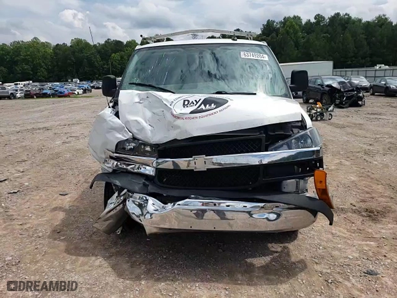 2022 Chevrolet Express Cargo Van with VIN 1GCWGAFP9N1285850, listed as a Copart auction lot 63749284 with 74,346 mi miles and Salvage Title. Bid and sale history available at carsss.com. Image 11.