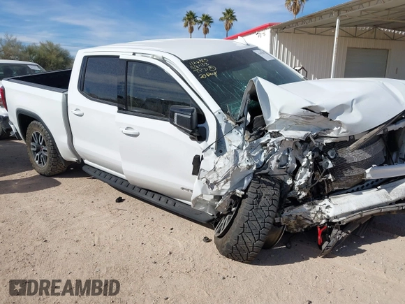 2021 GMC Sierra 1500 AT4 with VIN 1GTP9EEDXMZ438376, listed as a IAAI auction lot 41493892 with 1 mi miles. Bid and sale history available at carsss.com. Image 1.