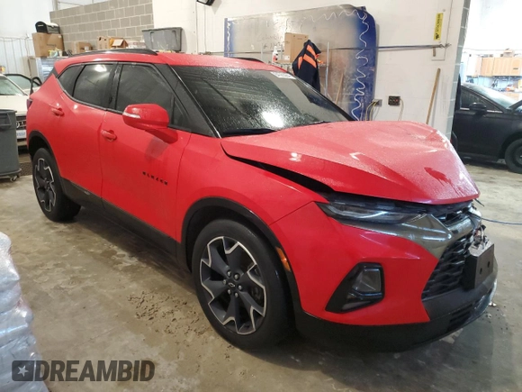 2019 Chevrolet Blazer RS with VIN 3GNKBJRS3KS690164, listed as a Copart auction lot 84563264 with 110,980 mi miles and Salvage Title. Bid and sale history available at DreamBid. Image 4.