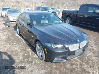2013 BMW 5 Series 550i xDrive with VIN WBAFU9C52DDY70807, listed as a IAAI auction lot 41663855 with 92,009 mi miles and . Bid and sale history available at carsss.com. Image 1.