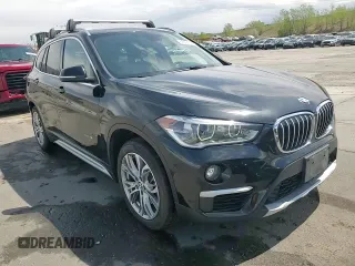 2017 BMW X1 xDrive28i with VIN WBXHT3Z38H4A58005, listed as a Copart auction lot 55837805 with 50,318 mi miles and Salvage title. Bid and sale history available at DreamBid. Image 14.