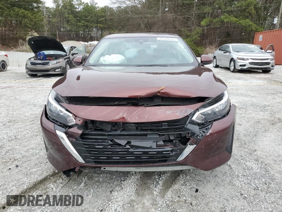 2024 Nissan Sentra SV with VIN 3N1AB8CV3RY244350, listed as a Copart auction lot 43572955 with 19,705 mi miles and Salvage title. Bid and sale history available at DreamBid. Image 5.