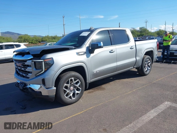 2024 GMC Sierra 1500 with VIN 1GTPHBE89RZ316894, listed as a IAAI auction lot 41494310 with 10,558 mi miles and . Bid and sale history available at DreamBid. Image 2.