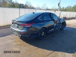 2019 Genesis G80 3.3T Sport with VIN KMTFN4JB6KU326255, listed as a IAAI auction lot 41154949 with 74,524 mi miles. Bid and sale history available at carsss.com. Image 4.