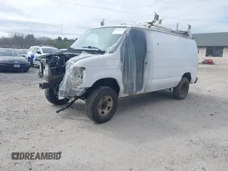 2011 Ford Econoline Cargo Commercial with VIN 1FTNE2EL0BDB36890, listed as a IAAI auction lot 42049933 with Not Provided miles. Bid and sale history available at carsss.com. Image 2.