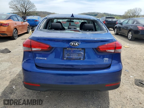 2017 Kia Forte LX with VIN 3KPFK4A78HE147872, listed as a Copart auction lot 55145305 with 76,877 mi miles and Non Repairable. Bid and sale history available at carsss.com. Image 6.