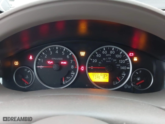 2011 Nissan Pathfinder SV with VIN 5N1AR1NN2BC623525, listed as a IAAI auction lot 41283400 with 189,318 mi miles. Bid and sale history available at carsss.com. Image 7.