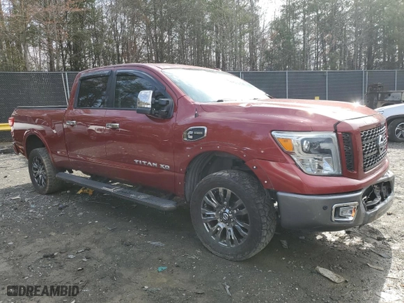 2016 Nissan Titan XD SL with VIN 1N6BA1F26GN504857, listed as a Copart auction lot 49452855 with NaN miles and Salvage Title. Bid and sale history available at carsss.com. Image 4.