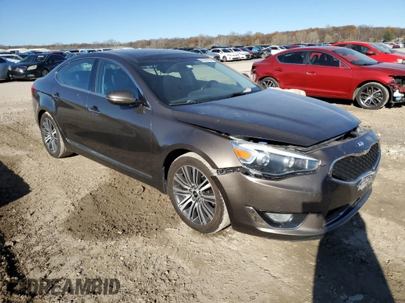 2014 Kia Cadenza Premium with VIN KNALN4D78E5151091, listed as a Copart auction lot 81319124 with 195,203 mi miles and Salvage Title. Bid and sale history available at carsss.com. Image 4.