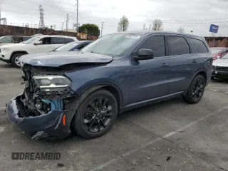 2021 Dodge Durango SXT with VIN 1C4RDHAG0MC661134, listed as a Copart auction lot 50652185 with 52,429 mi miles and Salvage title. Bid and sale history available at DreamBid. Image 1.
