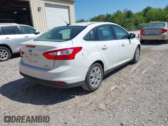 2012 Ford Focus SE with VIN 1FAHP3F22CL381061, listed as a IAAI auction lot 42036836 with 130,437 mi miles. Bid and sale history available at carsss.com. Image 4.