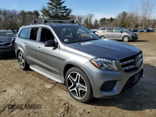 2017 Mercedes-Benz GLS 550 with VIN 4JGDF7DE2HA845142, listed as a Copart auction lot 43337704 with Not Provided miles and . Bid and sale history available at DreamBid. Image 4.