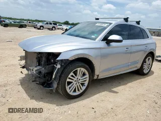 2019 Audi Q5 Premium Plus with VIN WA1BNAFY4K2023831, listed as a Copart auction lot 58180075 with 55,419 mi miles and Salvage title. Bid and sale history available at DreamBid. Image 1.