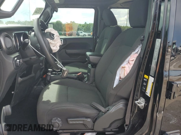 2021 Jeep Wrangler Unlimited Willys Sport with VIN 1C4HJXDN3MW681126, listed as a Copart auction lot 61303544 with 39,514 mi miles and Salvage title. Bid and sale history available at DreamBid. Image 7.