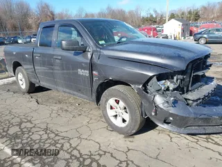 2018 Ram 1500 Tradesman with VIN 1C6RR7FT2JS163365, listed as a IAAI auction lot 41451862 with 121,548 mi miles and . Bid and sale history available at DreamBid. Image 1.