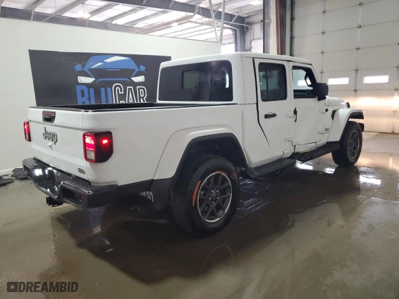 2023 Jeep Gladiator Overland with VIN 1C6HJTFGXPL507283, listed as a Copart auction lot 47635755 with 45,168 mi miles and Clean Title. Bid and sale history available at carsss.com. Image 3.
